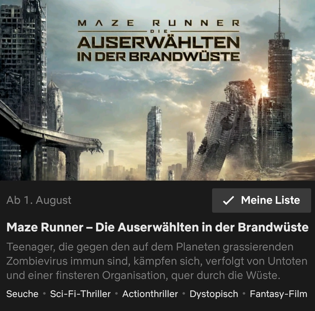 Maze Runner Brandwüste